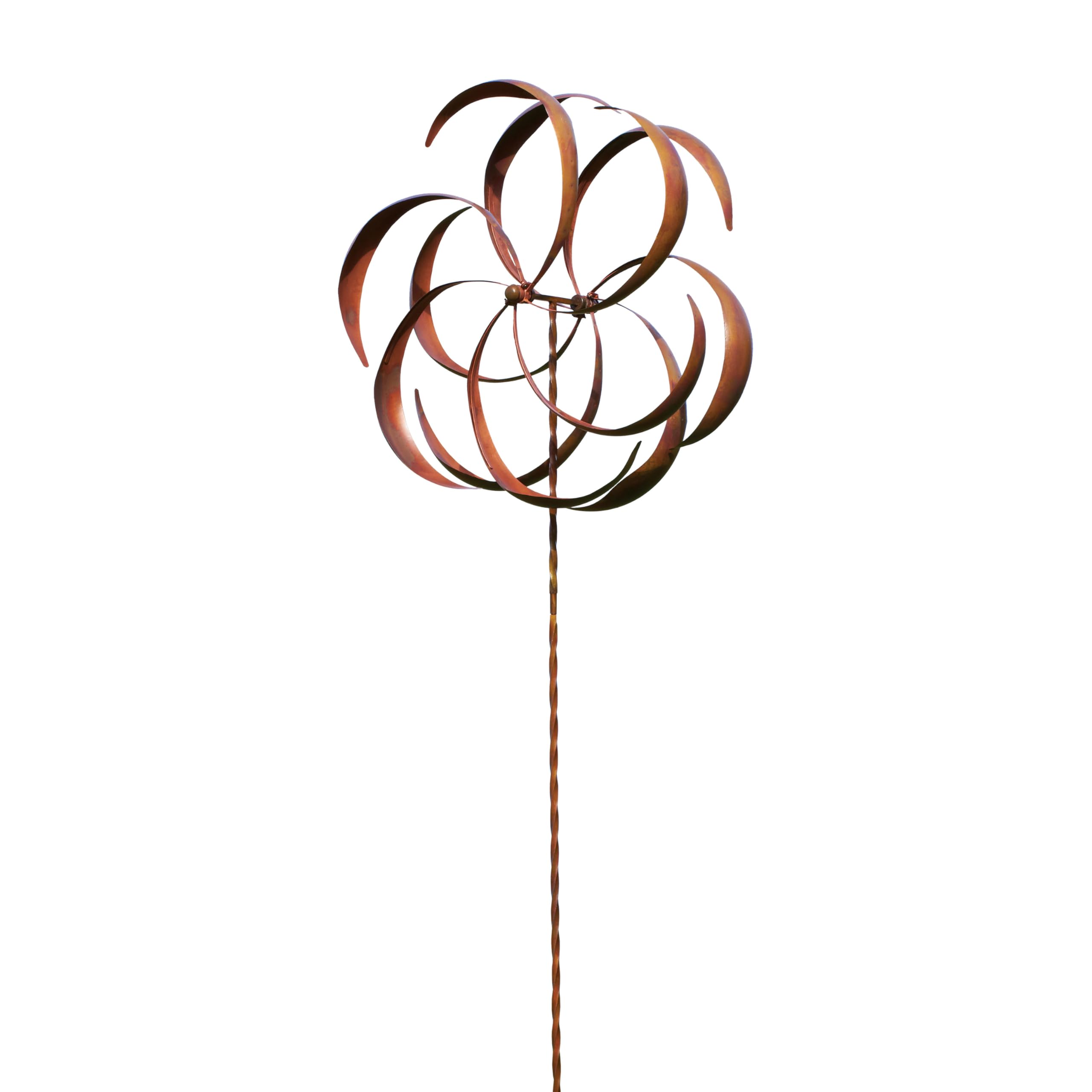 Spinning カスタマイズ Hypnotic Gaze Outdoor Garden Wind Spinner Stake